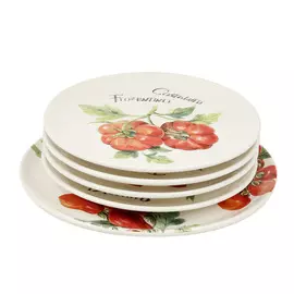 Набор тарелок Ceramica cuore tomatoes 1х29см 4х23см