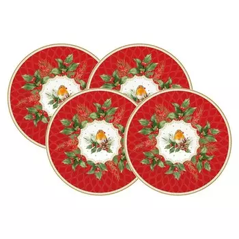 Набор тарелок Easy life Рождественские ягоды 19 см 4 шт
