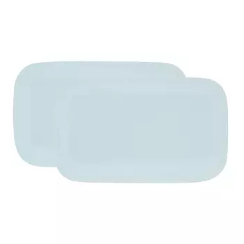 Набор тарелок сервировочных Gipfel Ether светло-голубой 28x17 см 2шт.