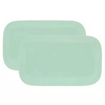 Набор тарелок сервировочных Gipfel Gronte светло-зеленый 28x17 см