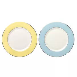 Набор тарелок Top Art Studio Империал 26 см 2 шт небесный/ванильный