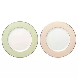 Набор тарелок Top Art Studio Империал 26 см 2 шт оливковый/карамельный