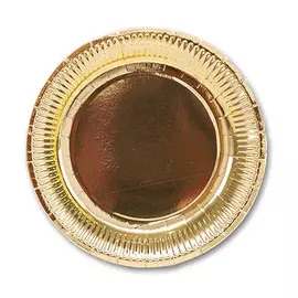 Набор тарелок Веселая Затея золотой 23 см 6 шт