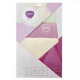 Набор тряпок Clendy из микрофибры 32x32 см 3 шт