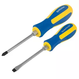 Набор ударных отверток МастерАлмаз 2шт SL6x100 PH2x100