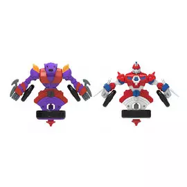 Набор волчков-трансформеров 2-в-1 Spin Racers "Неудержимый и Таран"