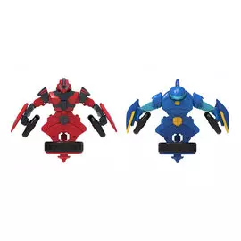 Набор волчков-трансформеров 2-в-1 Spin Racers "Саблезуб и Хитрец"