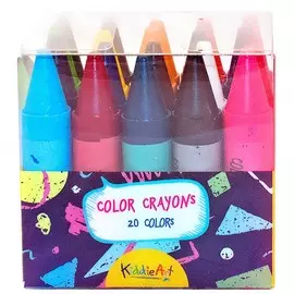 Набор восковых мелков KiddieArt 20 шт