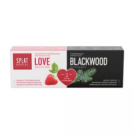 Набор зубных паст Splat Special Love и Blackwood для Него и для Нее 75 мл 2 шт