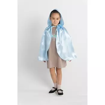 Накидка Larisol Kids атласная детская голубая Р.50