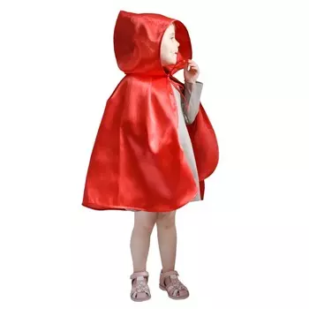 Накидка Larisol Kids атласная детская красная Р.50