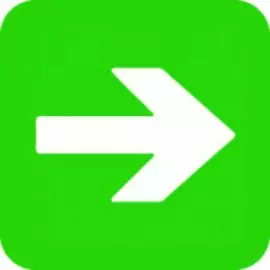 Наклейка Duck and Dog 52 направляющая стрелка 100х100