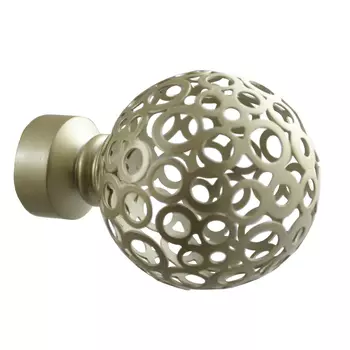 Наконечник 20 см шар ажурный шампань 2 шт. Уют