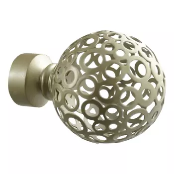 Наконечник Уют Ост Шар ажурный D16 2 шт Шампань