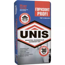 Наливной пол Unis Горизонт Profi высокопрочный 25 кг