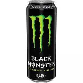 Напиток энергетический Black Monster Energy 449 мл