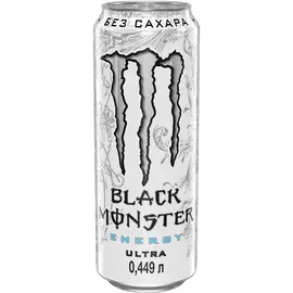 Напиток энергетический Black Monster Energy Ultra 449 мл