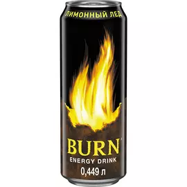 Напиток энергетический Burn Лимонный Лед 449 мл