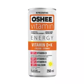 Напиток энергетический Oshee Vitamin D+K со вкусом мяты, лайма и лимона 250 мл