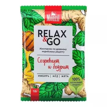 Напиток имбирный Monzil Relax&Go 108 г