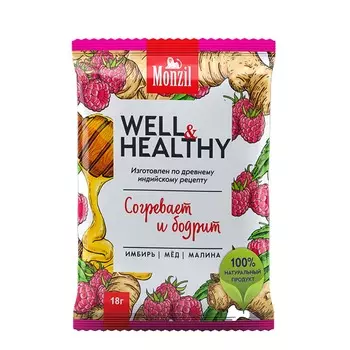 Напиток имбирный Monzil Well&Healthy 108 г