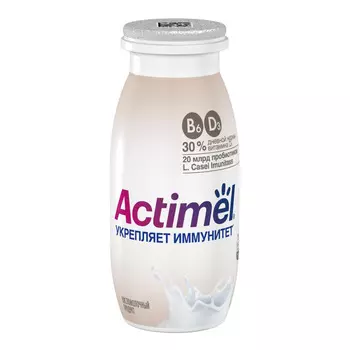 Напиток кисломолочный Actimel натуральный 1,6%, 95 г