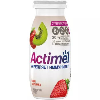 Напиток кисломолочный Actimel с киви и клубникой 1,5%, 95 г
