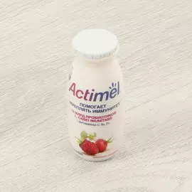 Напиток кисломолочный Actimel Земляника, шиповник 2,5% 100 г