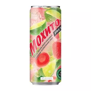 Напиток Мохито освежающий Клубника 0,33 л