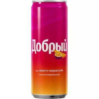 Напиток сильногазированный Добрый Манго-Маракуйя, 330 мл
