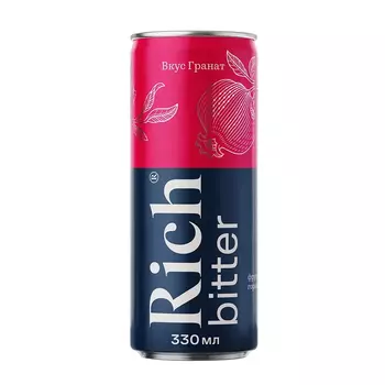 Напиток сильногазированный Rich Гранат, 330 мл