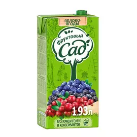 Напиток сокосодержащий Фруктовый Сад Яблоко-Ягоды 1,93 л