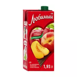 Напиток сокосодержащий Любимый Солнечный нектарин 1,93 л
