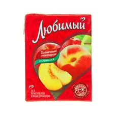 Напиток сокосодержащий Любимый Солнечный нектарин 200 мл