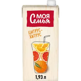 Напиток сокосодержащий Моя семья из ананаса, манго и маракуйи 1,93 л