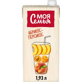 Напиток сокосодержащий Моя Семья из яблок, персиков и абрикосов 1,93 л