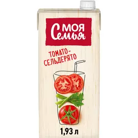 Напиток сокосодержащий Моя Семья Томато-Сельдерято 1,93 л