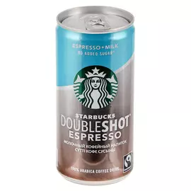 Напиток Starbucks Doubleshot Espresso молочный кофейный 0,2 л
