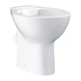 Напольный безободковый унитаз GROHE Bau Ceramic, горизонтальный выпуск (без сиденья), альпин-белый (39430000)