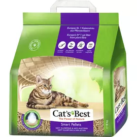 Наполнитель Cat's Best Smart Pellets древесный комкующийся 5 кг