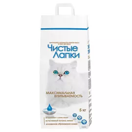 Наполнитель Чистые лапки Комкующийся 5 кг