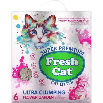 Наполнитель Fresh Cat Цветочный сад 6 л