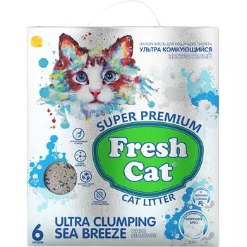 Наполнитель Fresh Cat Морской бриз 6 л
