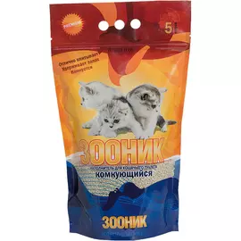 Наполнитель Зооник Комкующийся 5 л