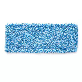 Насадка для швабры CISNE плоская, микрофибра, сине-белая, 40 см