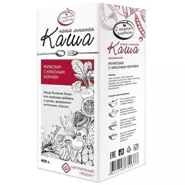 Наша Льняная Каша Мужская с красным корнем, 400 г