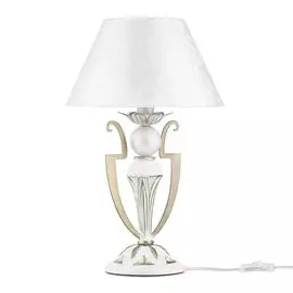 Настольная лампа Maytoni Elegant ARM004-11-W 1хE14х40W Белый с Золотом