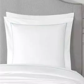 Наволочек комплект Togas Плаза белый/светло-бирюзовый 70х70-2