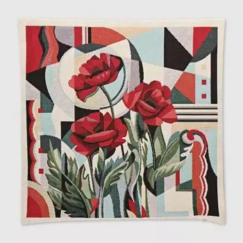 Наволочка Eurotex 44х44 см кремово-бордовый (7705-45)