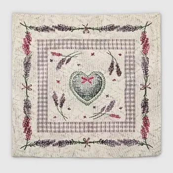 Наволочка Eurotex 44х44 см кремово-фиолетовый (7702-45)